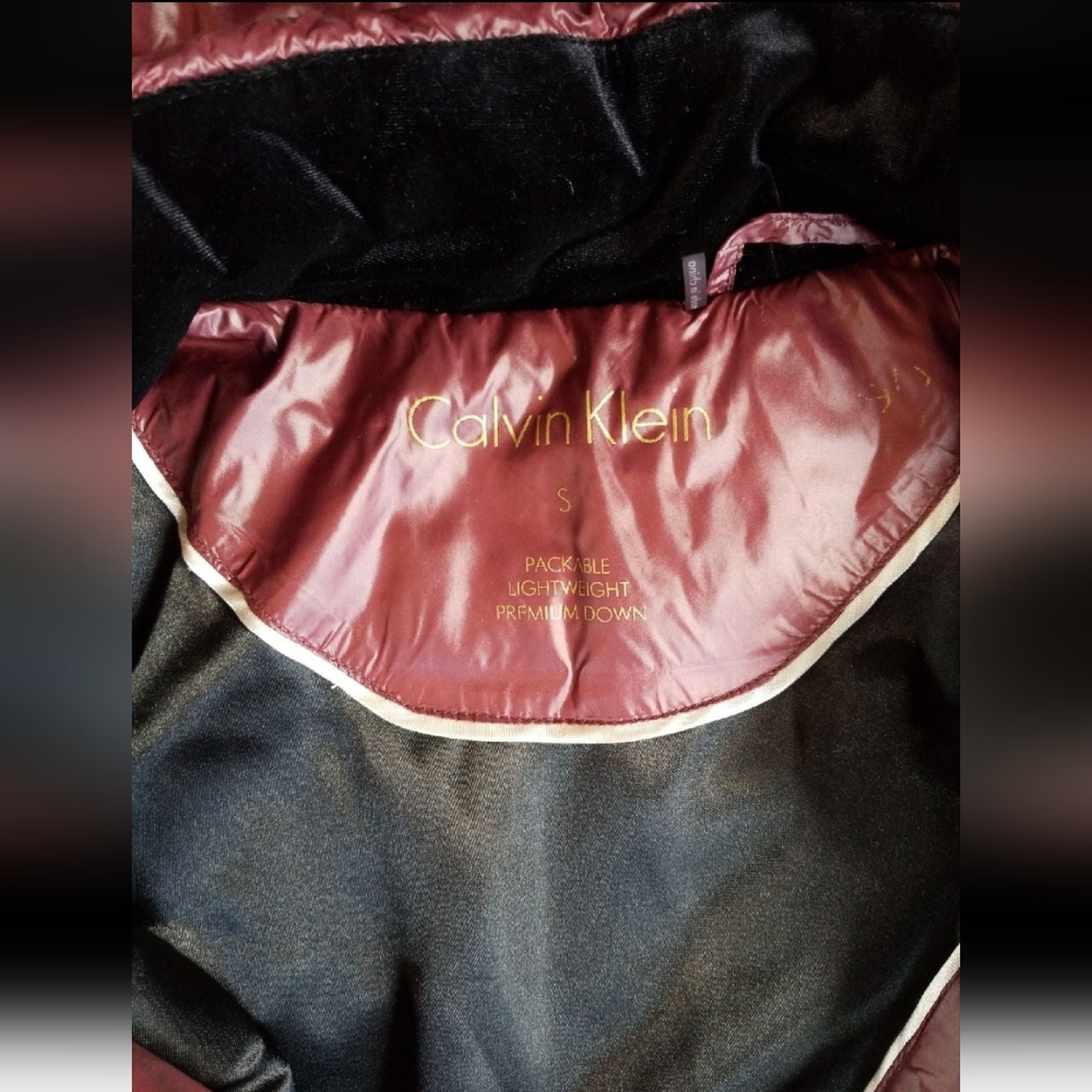 Maroon Calvin Klein Packable Down Jacket - image 5